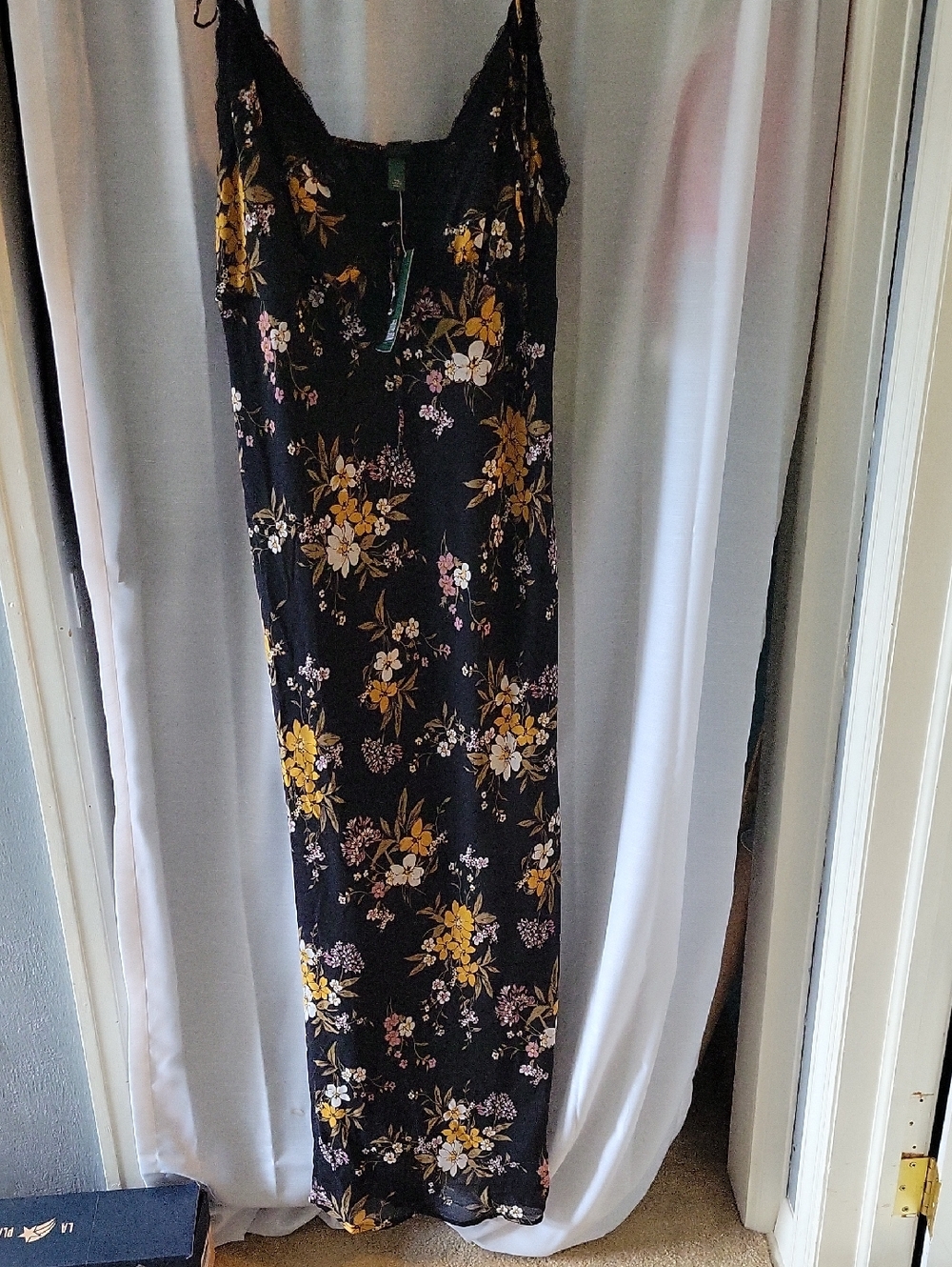 wild fable Black Floral Maxi Dress